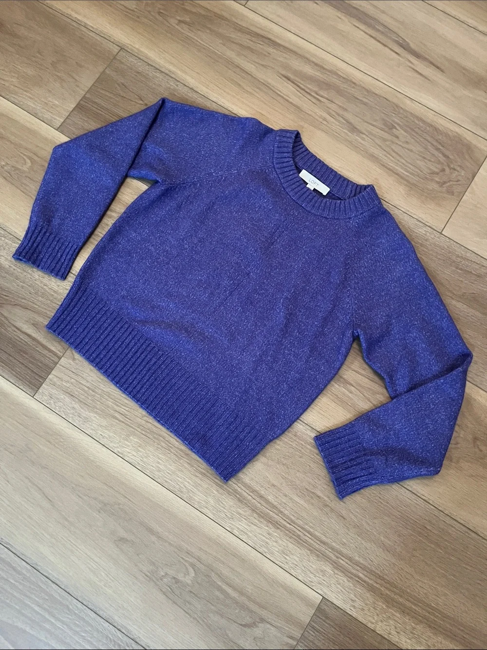 LOFT Seamed Raglan Sweater - Picture 1 of 5